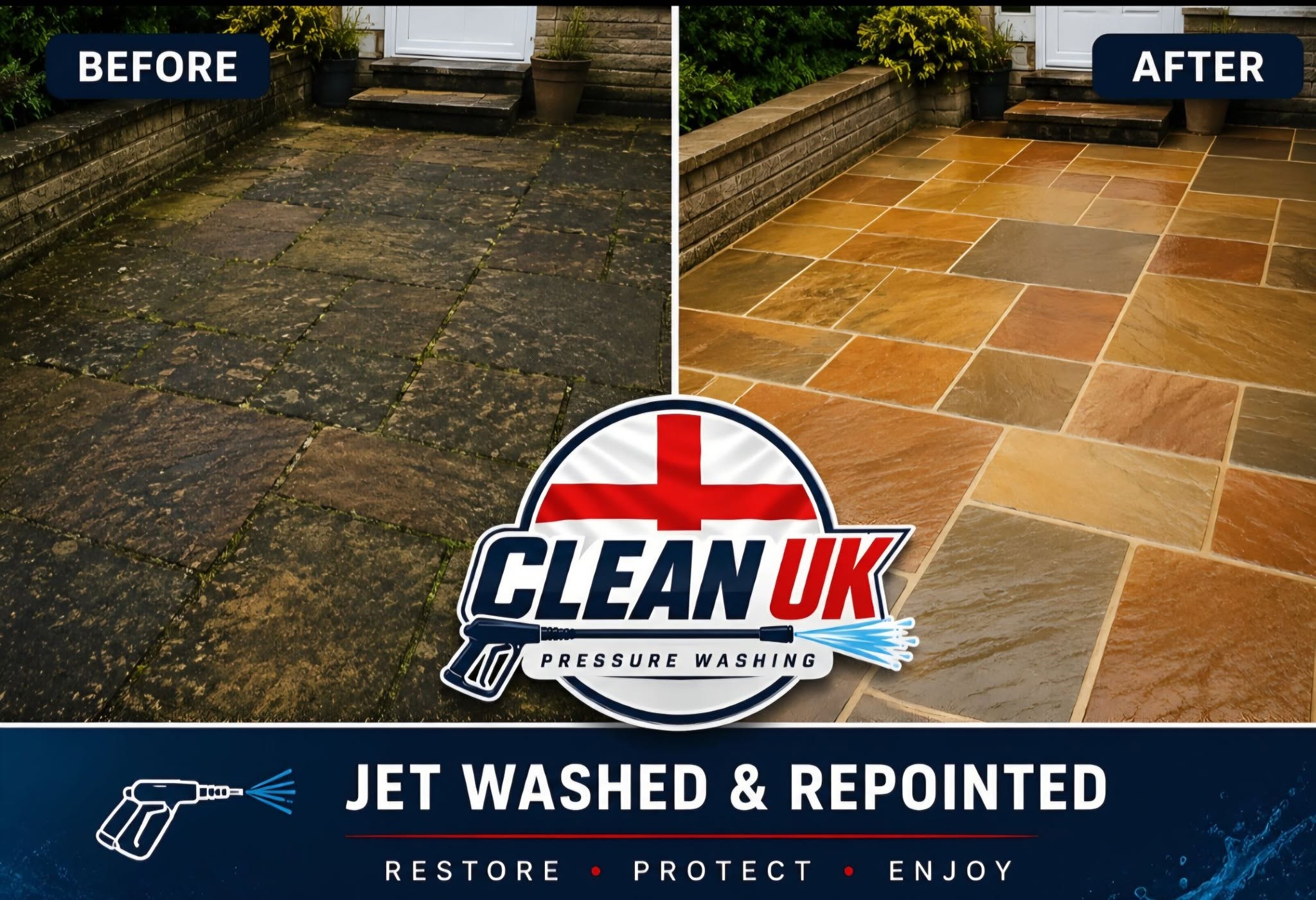 Professional driveway cleaning
